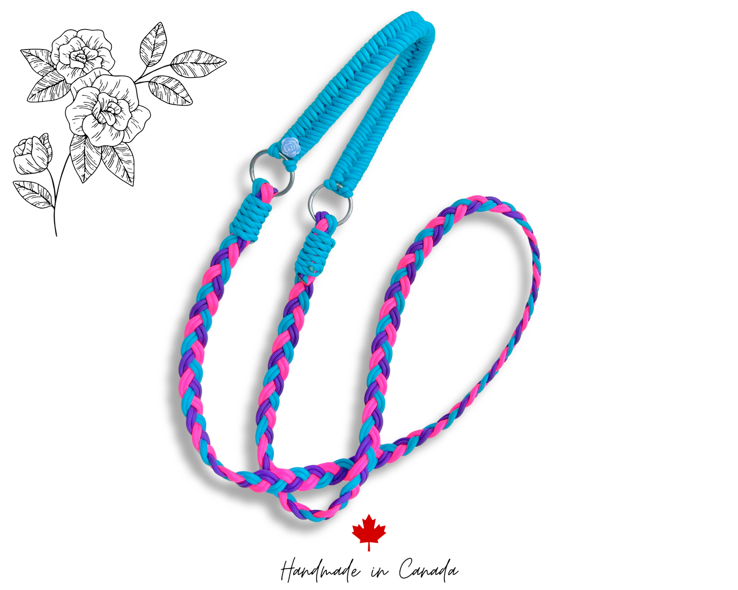 Neck Rope - Hot Pink/Purple/Blue