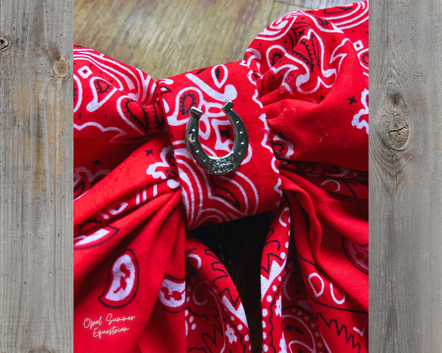 Red Bandana Bow