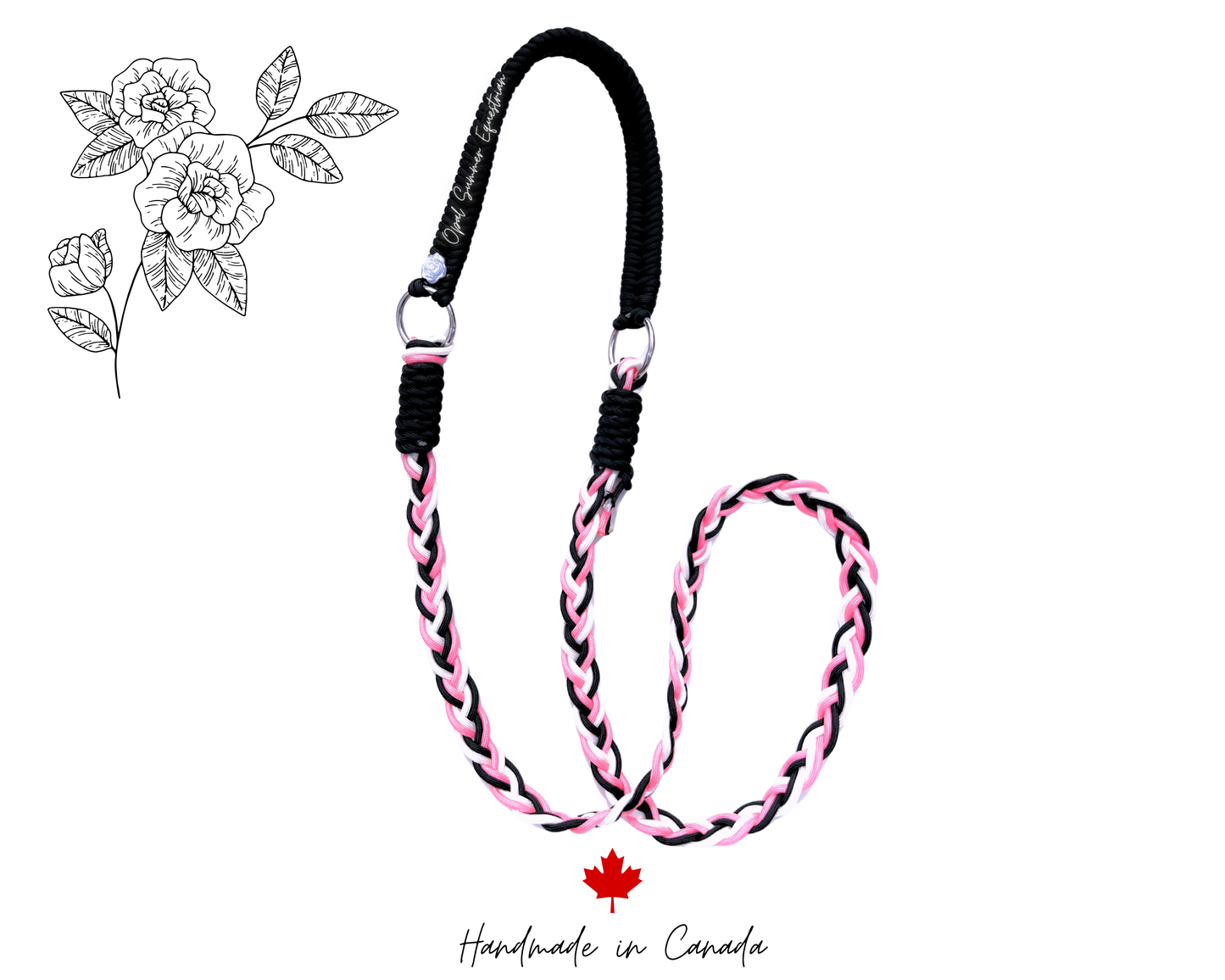 Neck Rope, Pink/Black/White