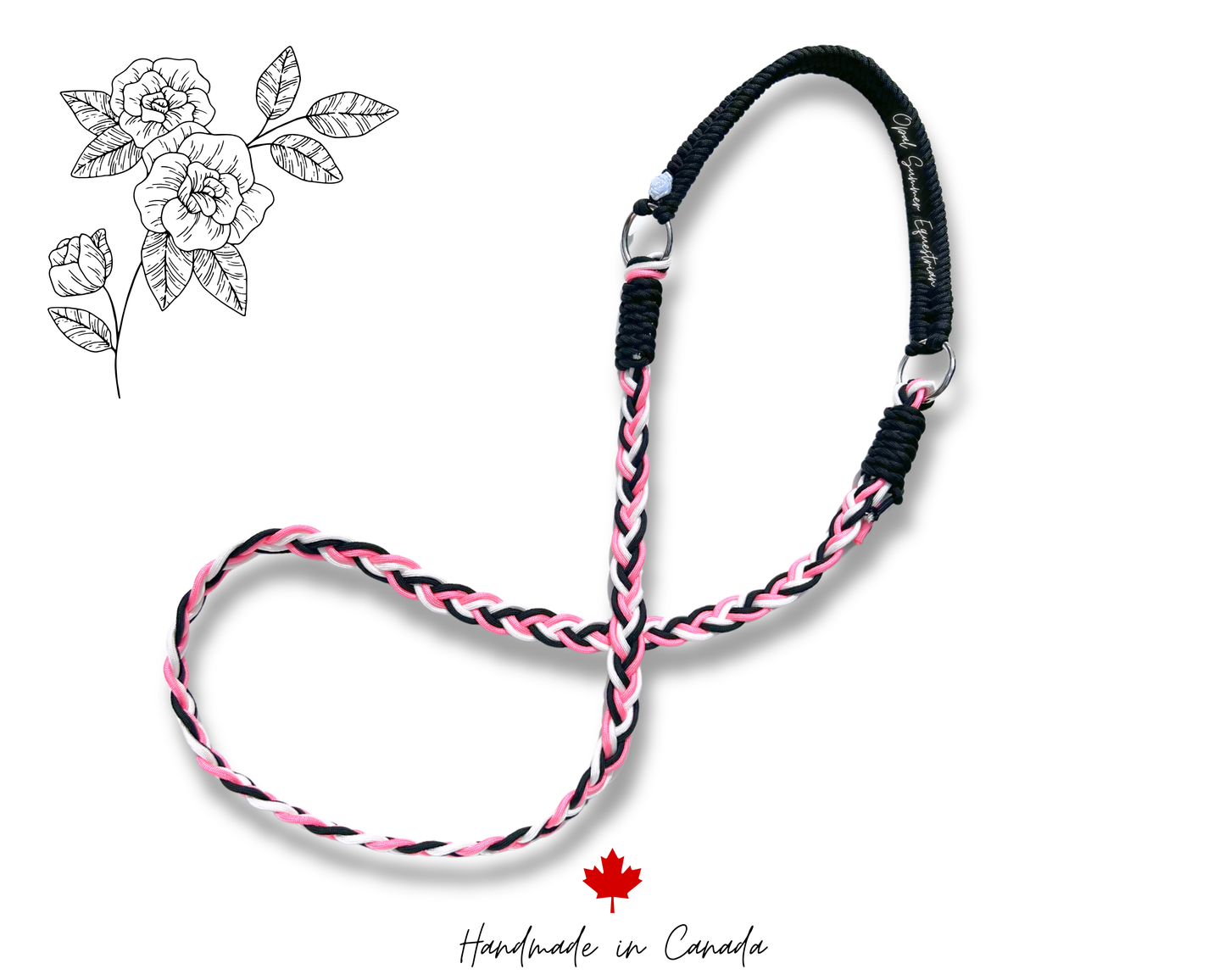 Neck Rope, Pink/Black/White